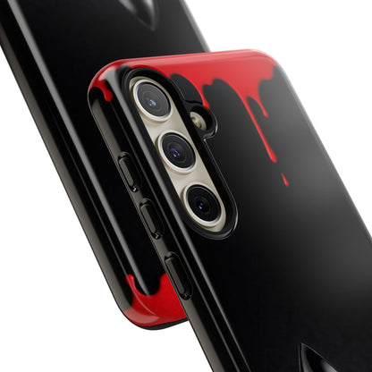 Dark Feminine Red Drip Phone Case – Gothic Glam Tough Cover