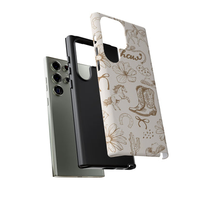Western Cowgirl Phone Case for iPhone Samsung Galaxy Pixel Tough Case
