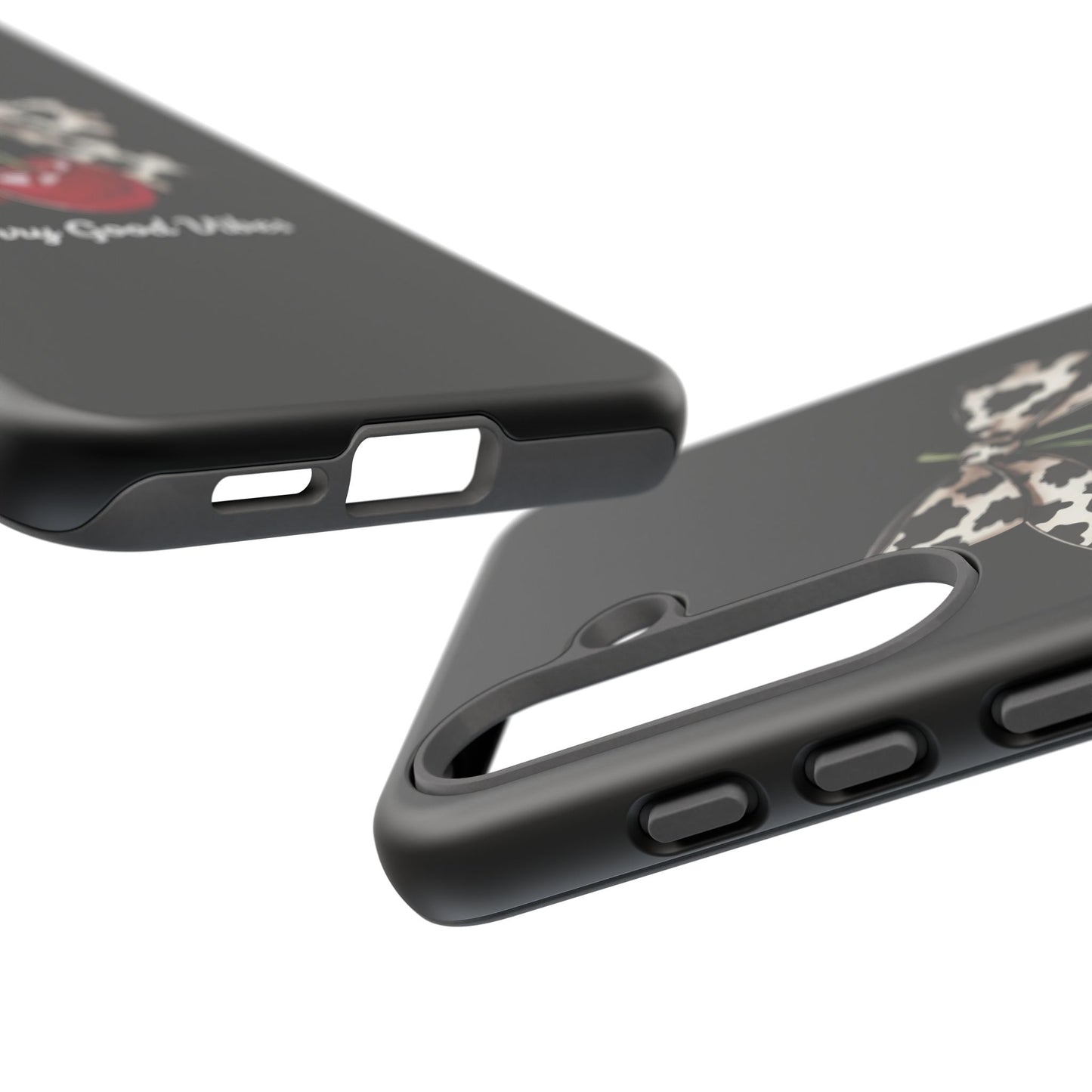 Cherry Cow Print Phone Case | Coquette Bow Aesthetic iPhone & Samsung Tough Case
