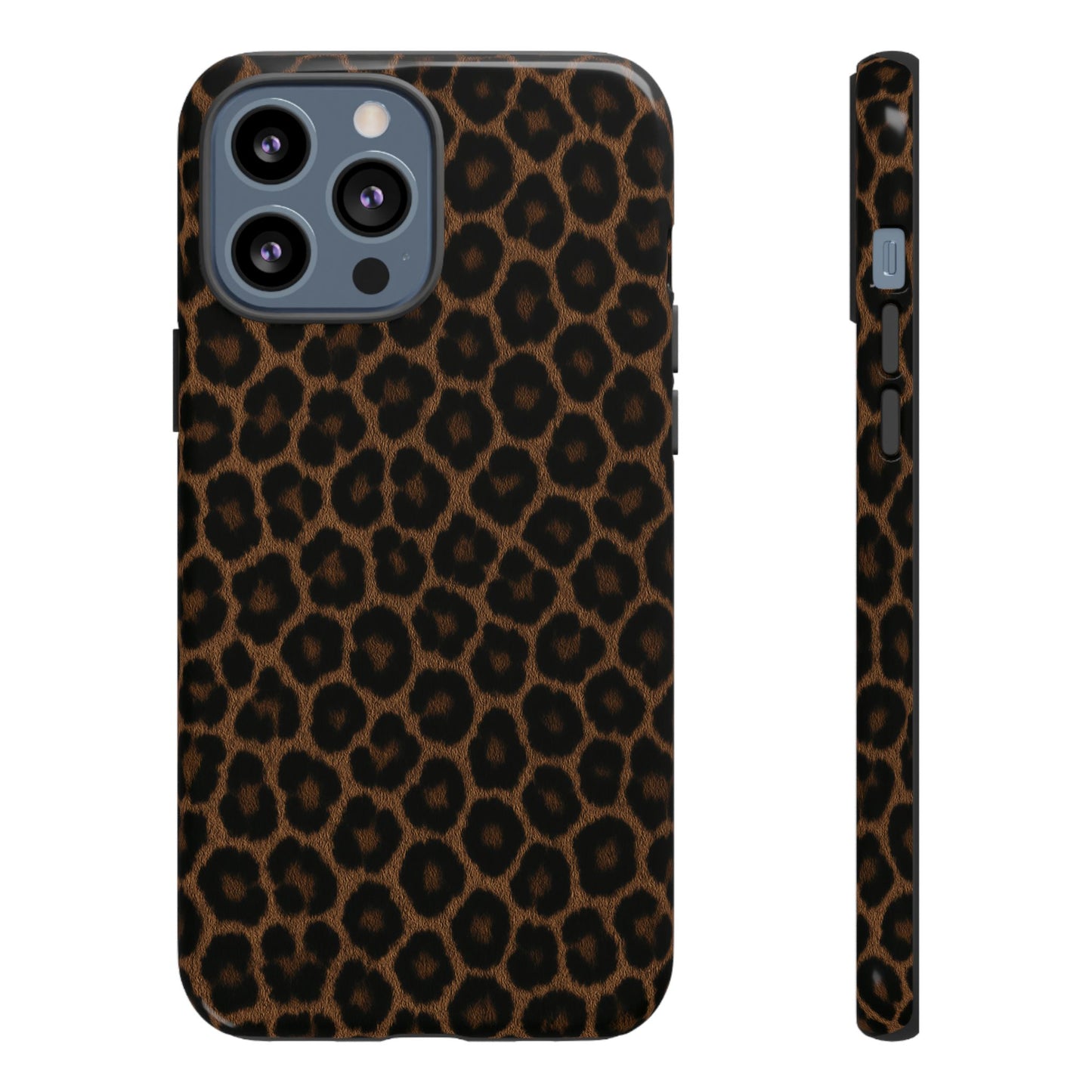 Brown Leopard Print Phone Case | Classic Animal Print Aesthetic Tough Protective Case
