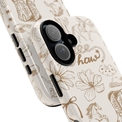 Western Cowgirl Phone Case for iPhone Samsung Galaxy Pixel Tough Case