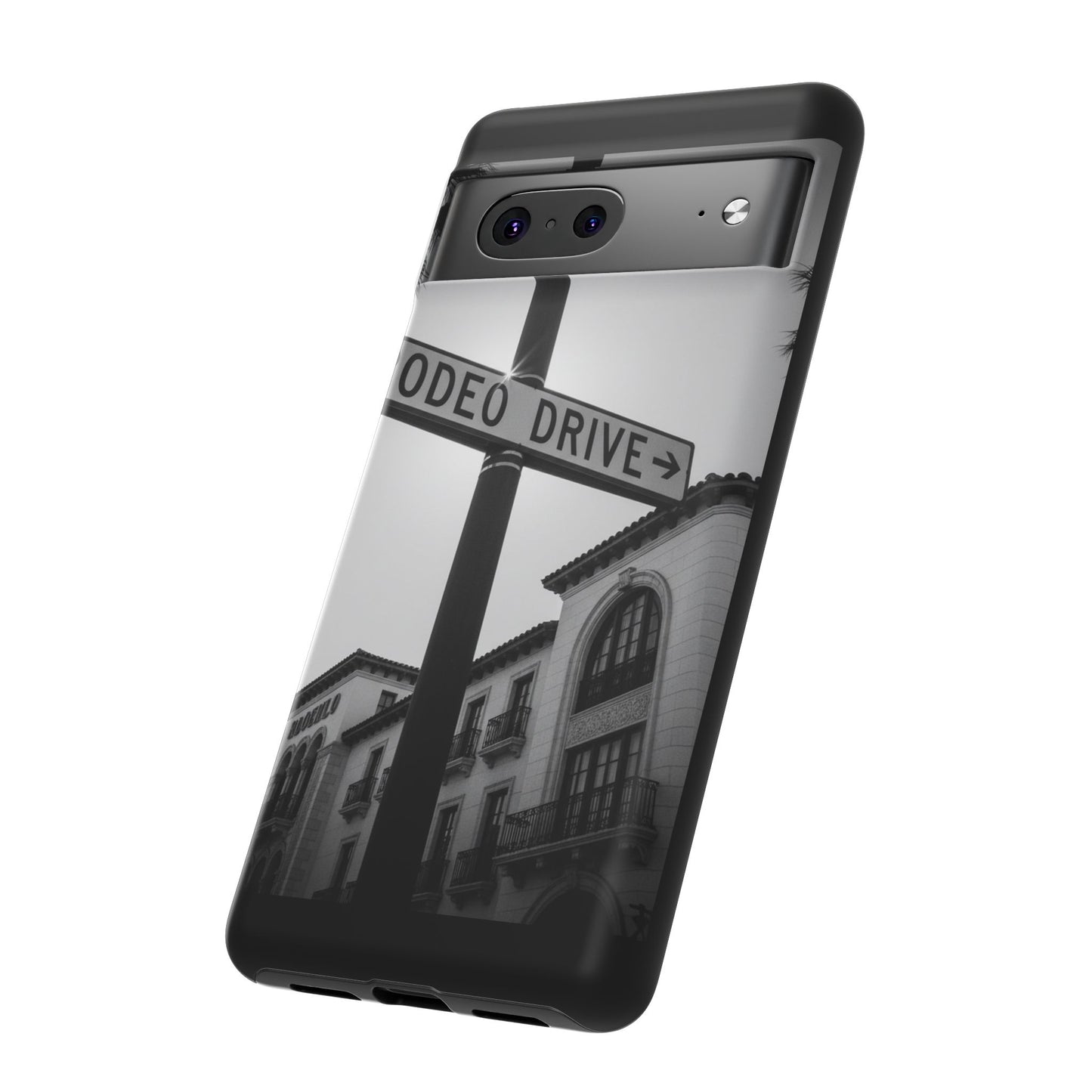 Rodeo Drive Phone Case | Los Angeles Aesthetic Black & White Photography | Luxury LA Street Tough Case for iPhone & Samsung