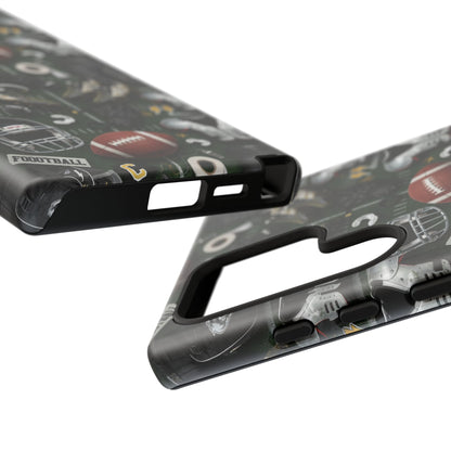 Football Pattern Phone Case – Sports Fan Tough Protective Game Day Case