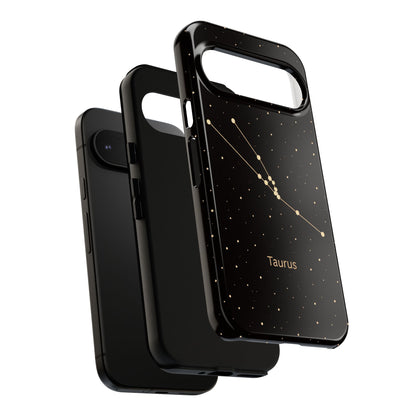Taurus Zodiac Constellation Phone Case – Luxe Gold Celestial Cover