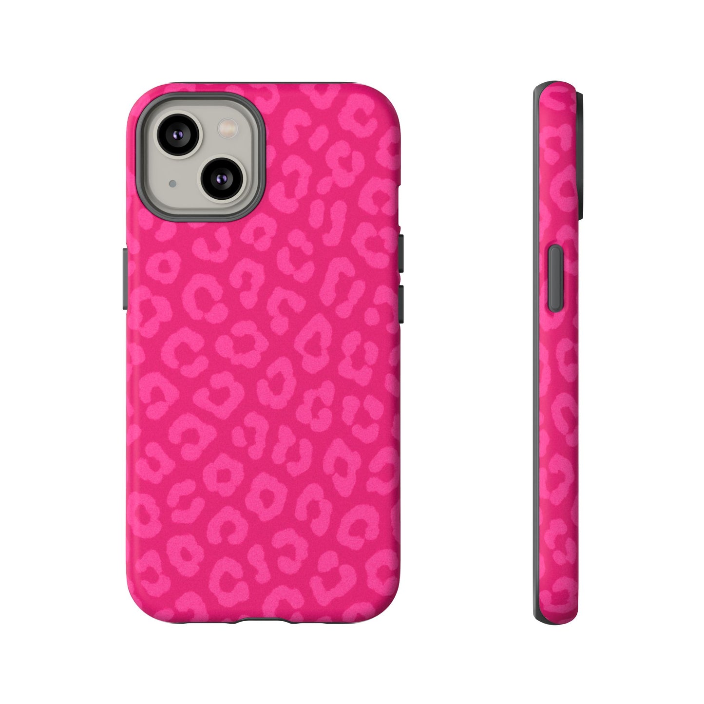 Hot Pink Leopard Print Phone Case – Bold Coquette Leopard Tough Case