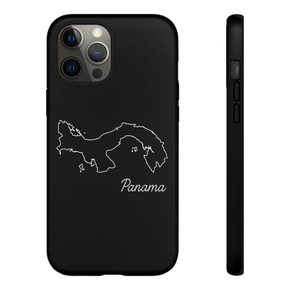 Panama Outline Phone Case – Minimal Country Map Tough Case (iPhone, Samsung, Pixel)