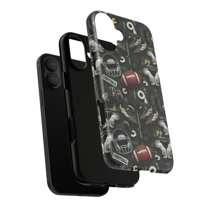 Football Pattern Phone Case – Sports Fan Tough Protective Game Day Case