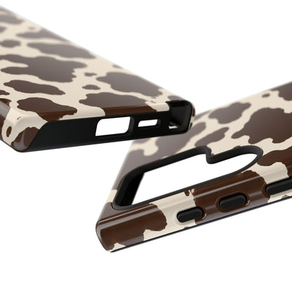 Western Cow Print Tough Phone Case for iPhone Samsung Galaxy Pixel