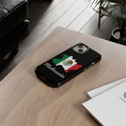 Michoacán Mexico Flag Map Phone Case | Mexican American Pride Tough Case for iPhone & Samsung