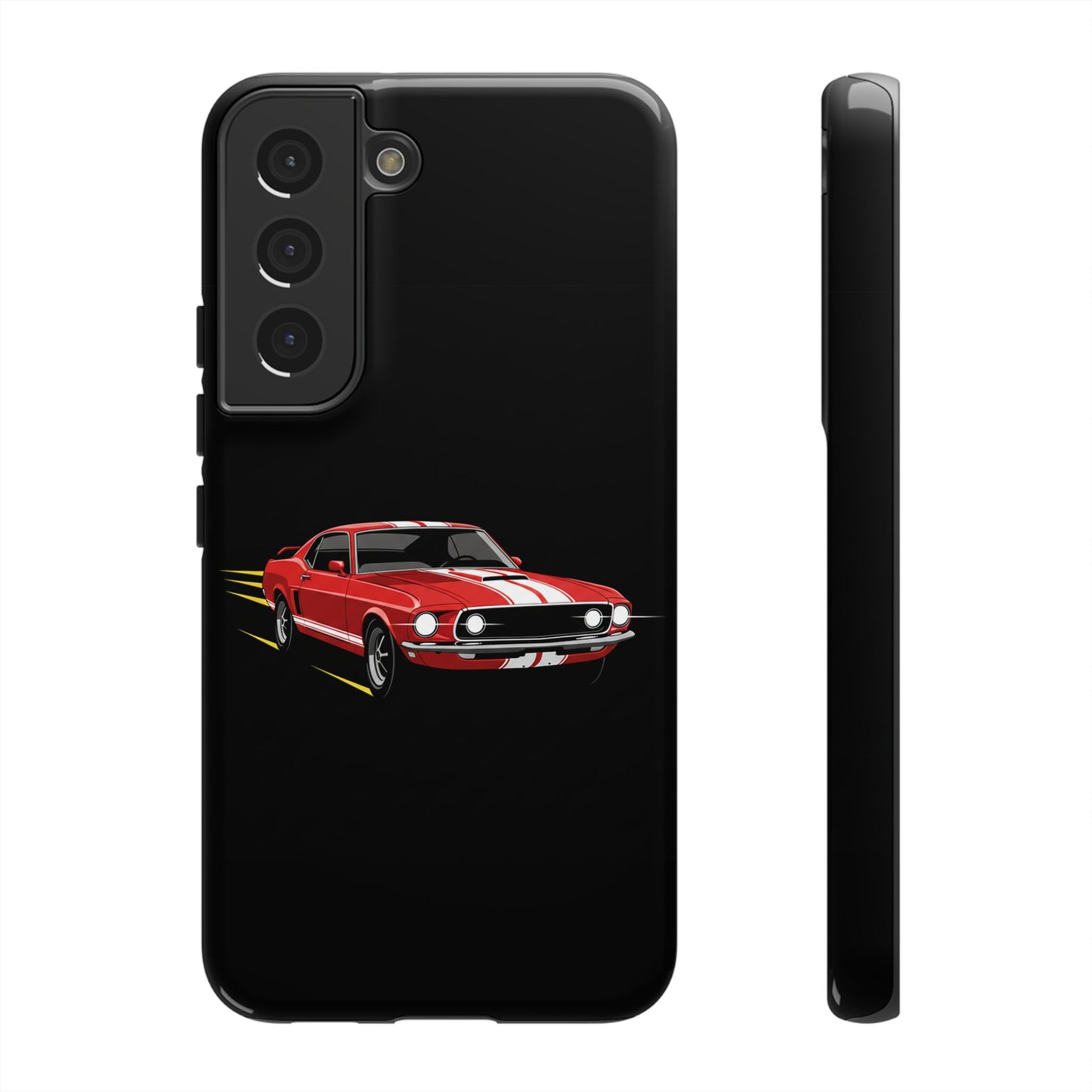 Red Muscle Car Phone Case – Classic Car Racing Tough Protective Case