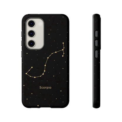 Scorpio Zodiac Constellation Phone Case – Luxe Gold Celestial Cover