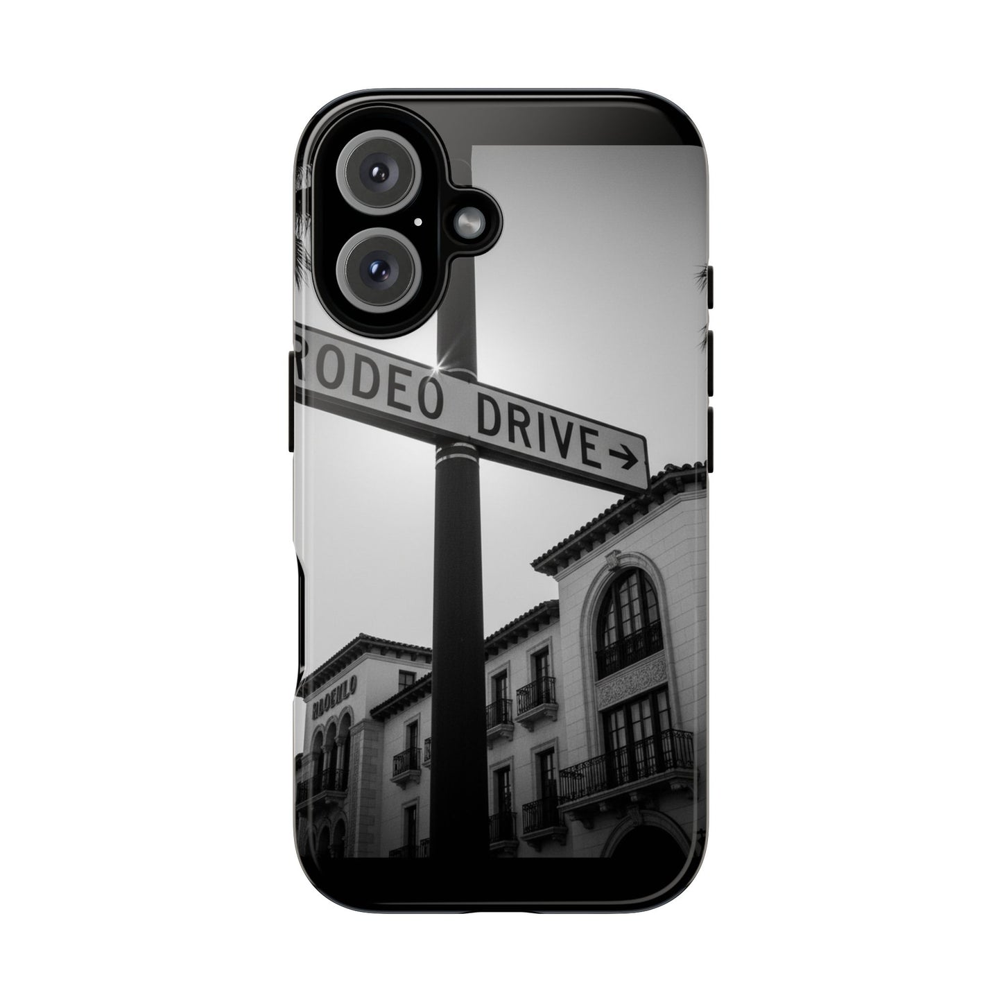 Rodeo Drive Phone Case | Los Angeles Aesthetic Black & White Photography | Luxury LA Street Tough Case for iPhone & Samsung