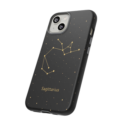 Sagittarius Zodiac Constellation Phone Case – Luxe Gold Celestial Cover