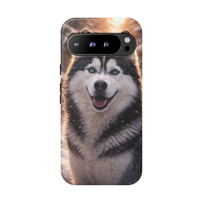 Siberian Husky Tough Phone Case | Blue Eyes Dog Cover Protective iPhone Case
