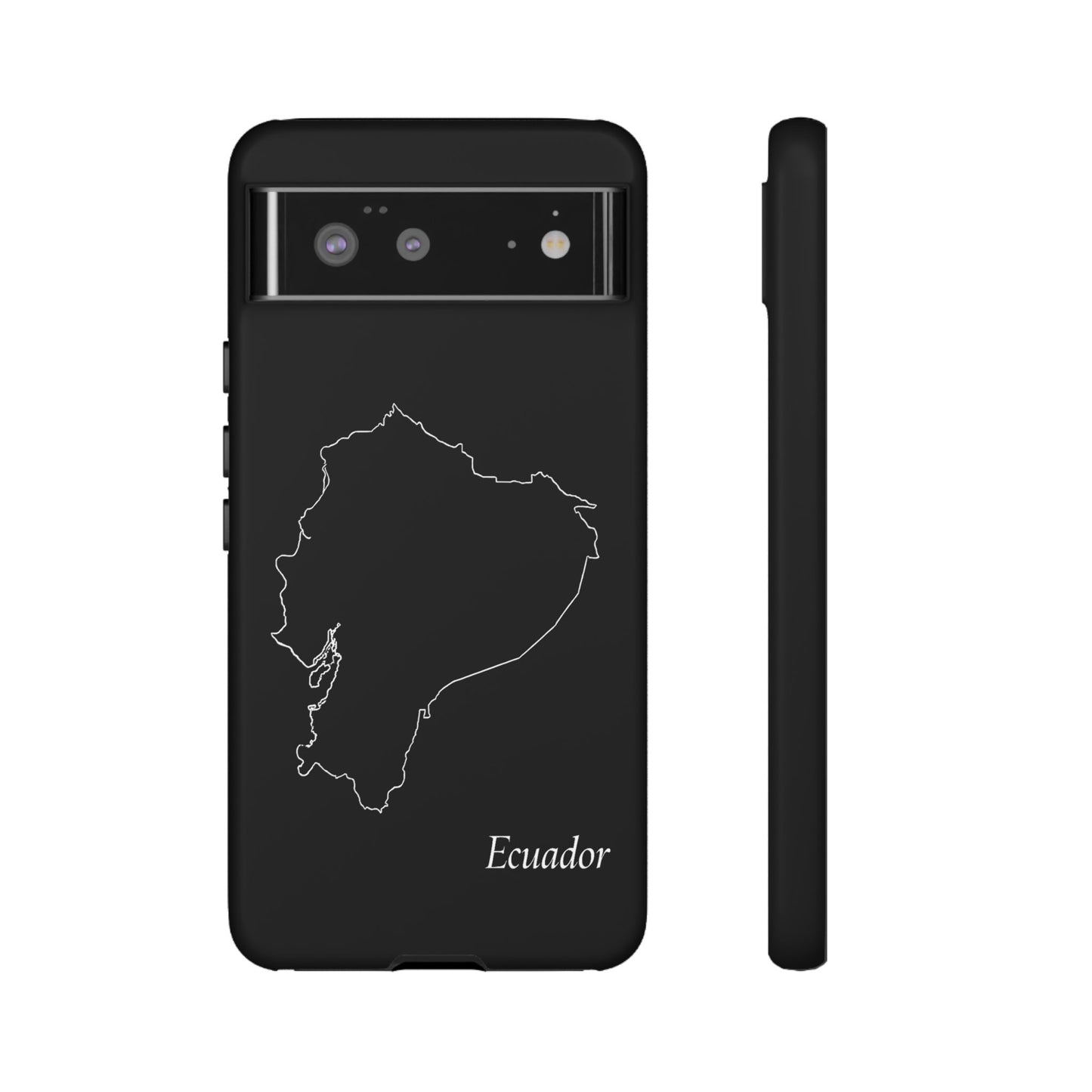 Ecuador Outline Phone Case – Minimal Country Map Tough Case (iPhone, Samsung, Pixel)