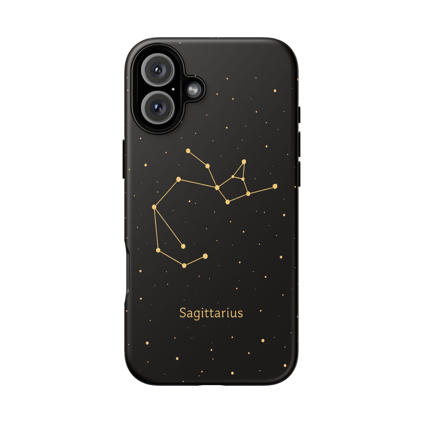 Sagittarius Zodiac Constellation Phone Case – Luxe Gold Celestial Cover