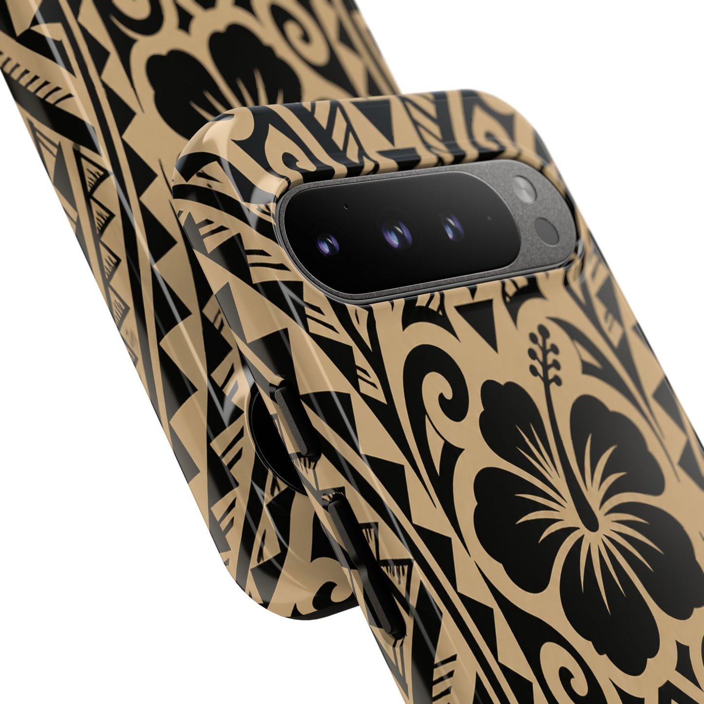 Polynesian Tribal Hawaiin Hibiscus Phone Case for iPhone Samsung Galaxy