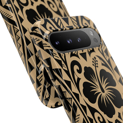 Polynesian Tribal Hawaiin Hibiscus Phone Case for iPhone Samsung Galaxy