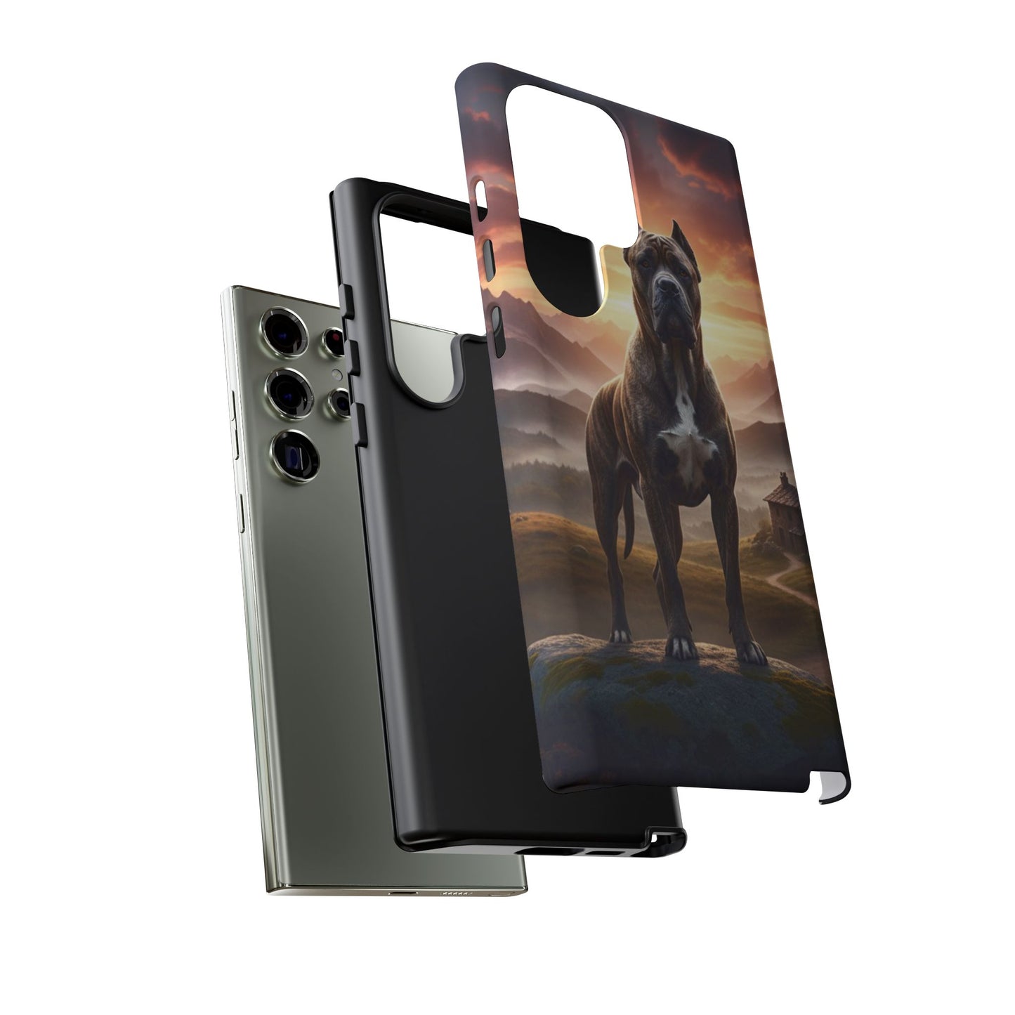 Cane Corso Phone Case – Guard Dog Sunset Tough Case (iPhone, Samsung, Pixel) | Dog Lover Gift