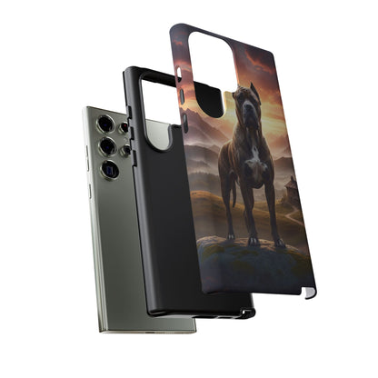 Cane Corso Phone Case – Guard Dog Sunset Tough Case (iPhone, Samsung, Pixel) | Dog Lover Gift