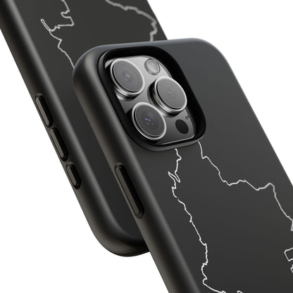 Colombia Outline Phone Case – Minimal Country Map Tough Case (iPhone, Samsung, Pixel)
