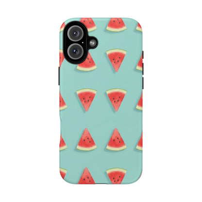 Watermelon Phone Case – Pastel Blue Summer Fruit Tough Case (iPhone, Samsung, Pixel)