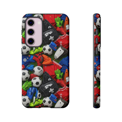 Soccer Ball Pattern Phone Case – Sports Fan Tough Protective Game Day Case