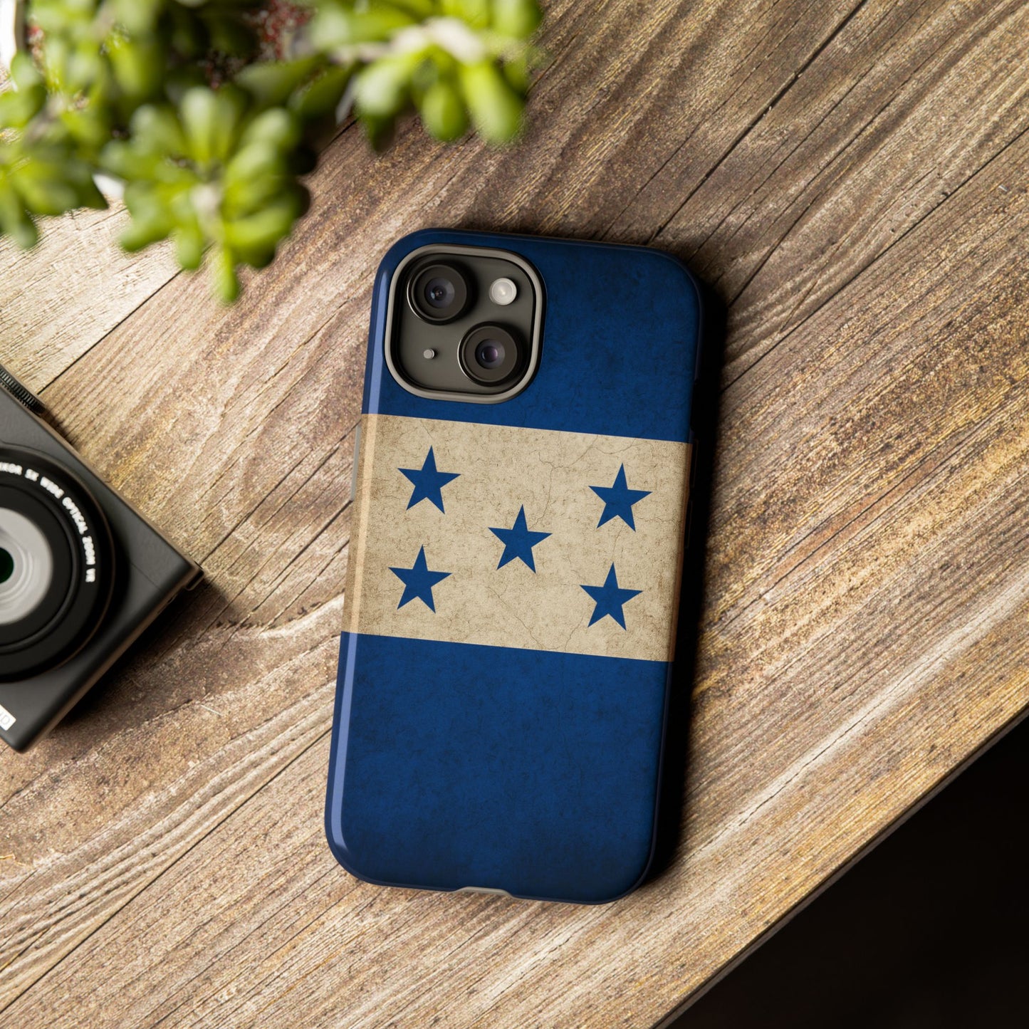 Honduras Flag Phone Case | Vintage Honduran Flag iPhone & Samsung Tough Protective Case