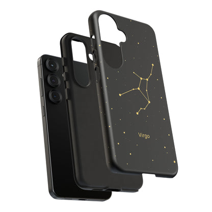 Virgo Zodiac Constellation Phone Case – Luxe Gold Celestial Cover