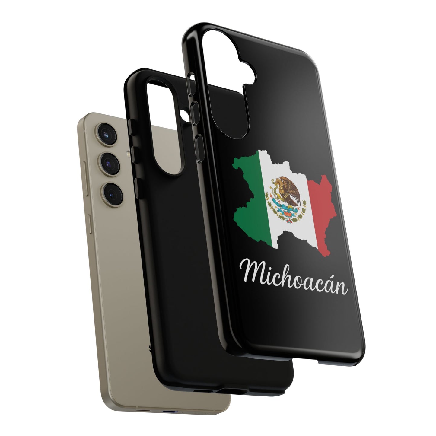 Michoacán Mexico Flag Map Phone Case | Mexican American Pride Tough Case for iPhone & Samsung