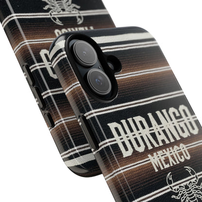 Durango Mexico Phone Case | Serape Scorpion Western Design | Mexican Heritage Tough Case for iPhone & Samsung