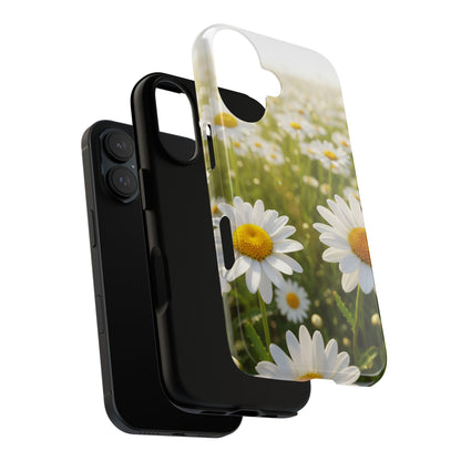 Daisy Phone Case – Floral Spring Field Tough Protective Case (iPhone, Samsung, Pixel)