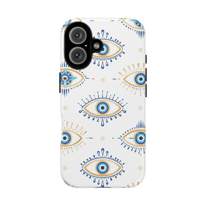 Blue Evil Eye Phone Case – Protective Slim Shockproof Cover for Iphone, Samsung Galaxy and Pixel