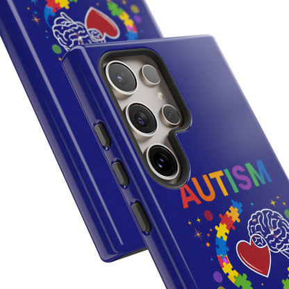 Autism Awareness Tough Case – "Love Connects All Pieces" Phone Case for Iphone, Samsung Galaxy and Pixel