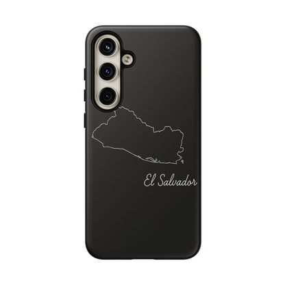 El Salvador Outline Phone Case – Minimal Country Map Tough Case (iPhone, Samsung, Pixel)