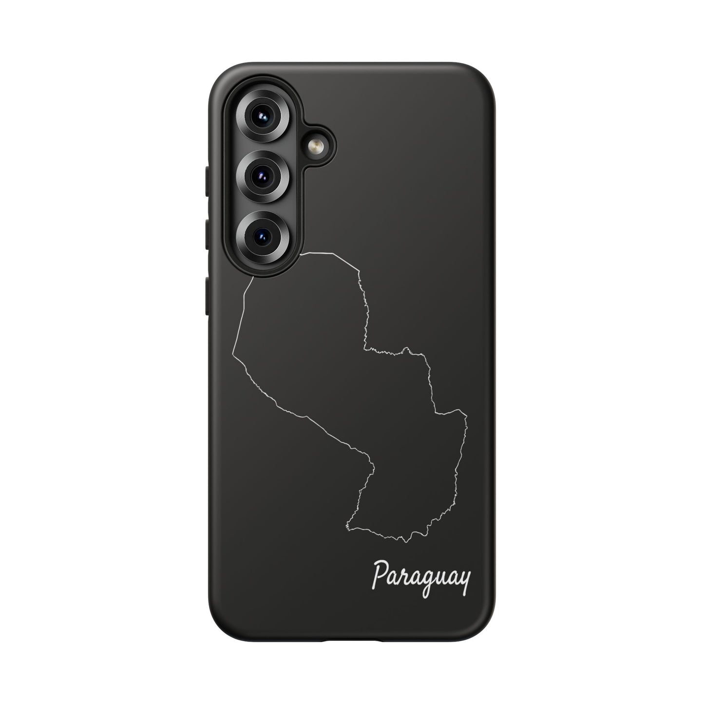 Paraguay Outline Phone Case – Minimal Country Map Tough Case (iPhone, Samsung, Pixel)