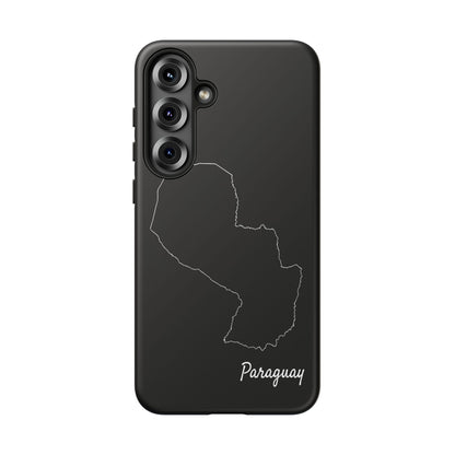 Paraguay Outline Phone Case – Minimal Country Map Tough Case (iPhone, Samsung, Pixel)