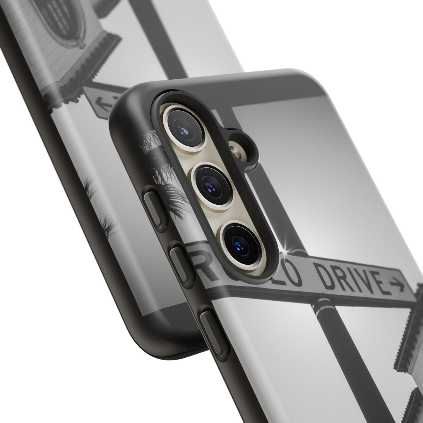 Rodeo Drive Phone Case | Los Angeles Aesthetic Black & White Photography | Luxury LA Street Tough Case for iPhone & Samsung