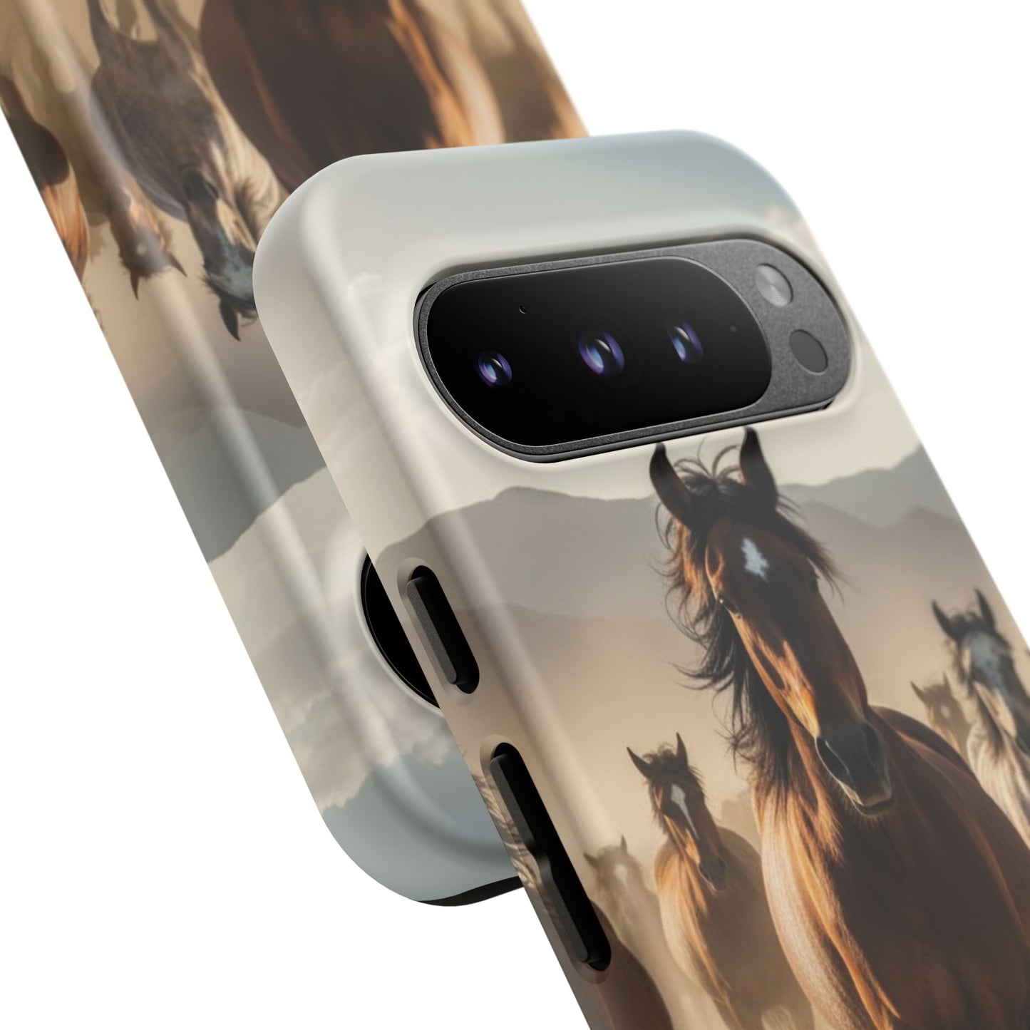 Running Horses Phone Case | Wild Mustang Herd Tough Protective Cover