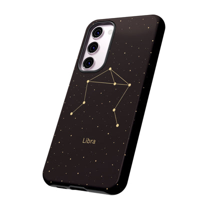 Libra Zodiac Constellation Phone Case – Luxe Gold Celestial Cover