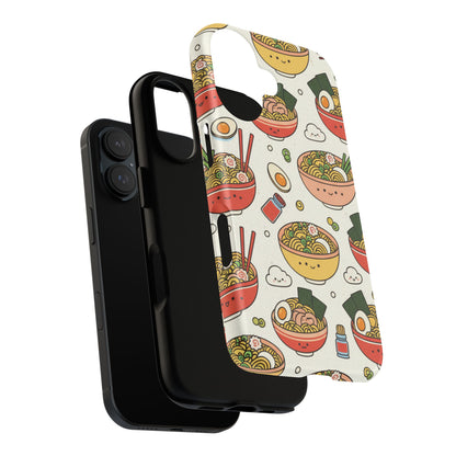 Kawaii Ramen Phone Case – Cute Japanese Food Pattern | Noodle Bowl Aesthetic Case