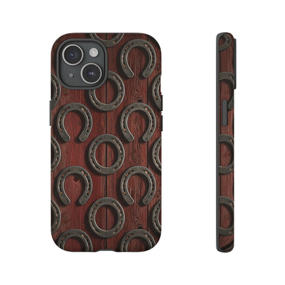 Rustic Horseshoe Western Phone Case – Cowboy Country Ranch Tough Case