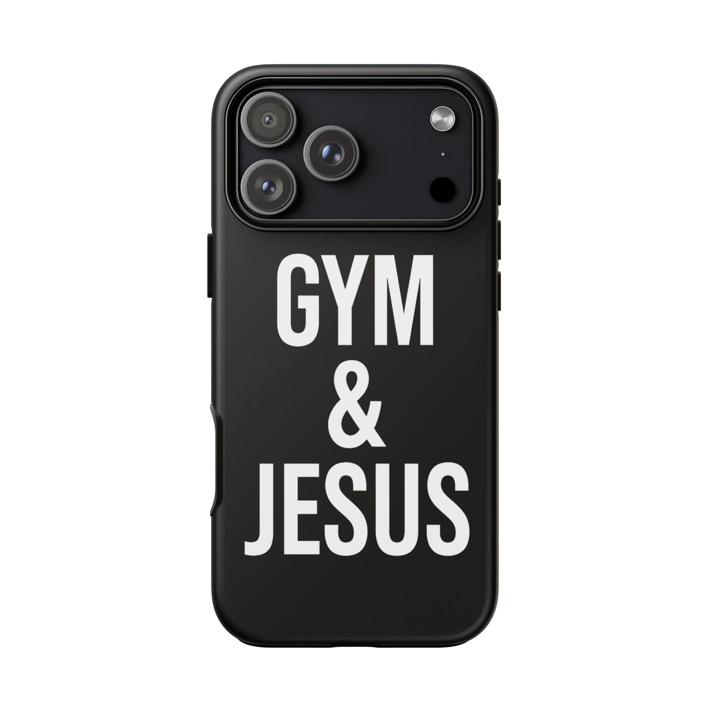 Gym & Jesus Phone Case Christian Faith Workout Gym Motivation Case