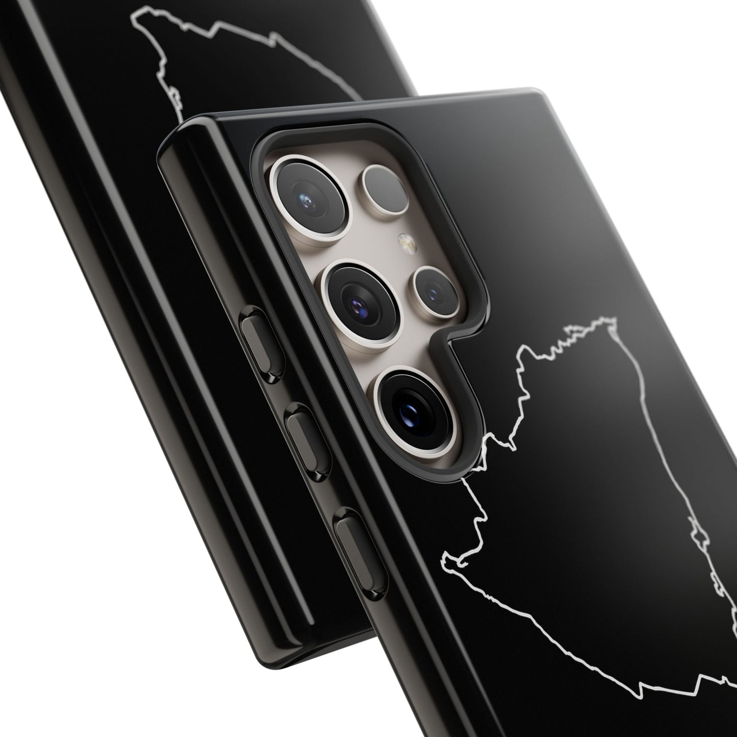Nicaragua Outline Phone Case – Minimal Country Map Tough Case (iPhone, Samsung, Pixel)
