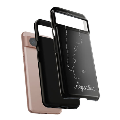 Argentina Outline Phone Case – Minimal Country Map Tough Case (iPhone, Samsung, Pixel)