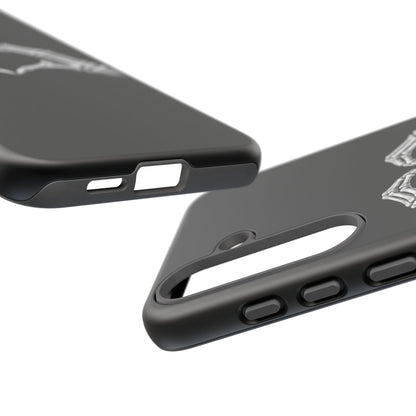 Skeleton Hands Heart Phone Case | Gothic Black Protective Cover
