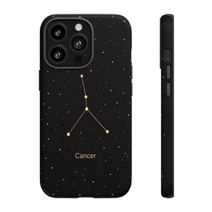 Cancer Zodiac Constellation Phone Case – Luxe Gold Celestial Cover