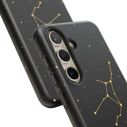 Virgo Zodiac Constellation Phone Case – Luxe Gold Celestial Cover