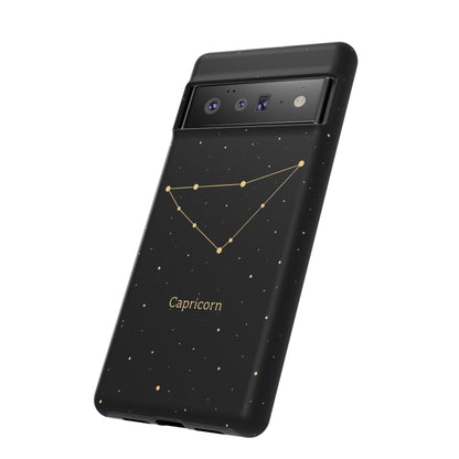 Capricorn Zodiac Constellation Phone Case – Luxe Gold Celestial Cover