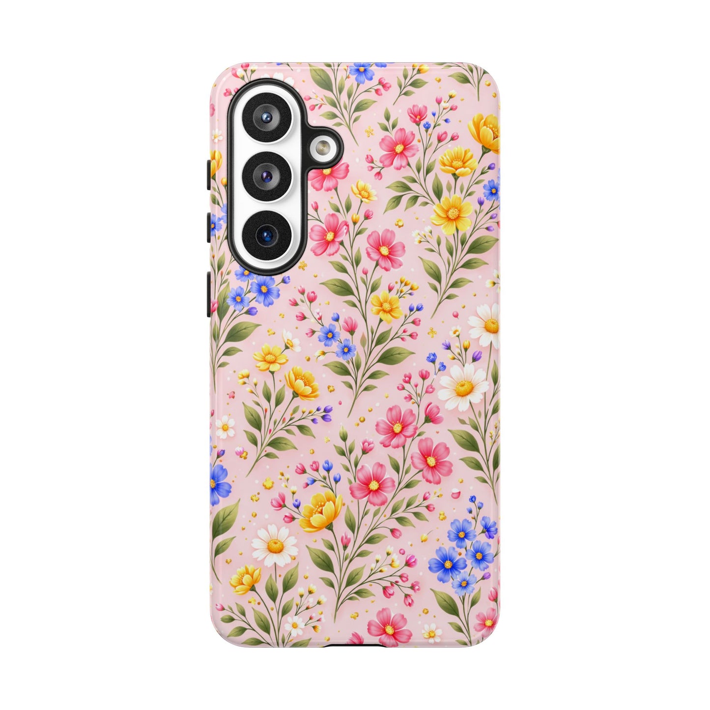 Wildflower Floral Phone Case Vintage Spring Meadow Tough Cover